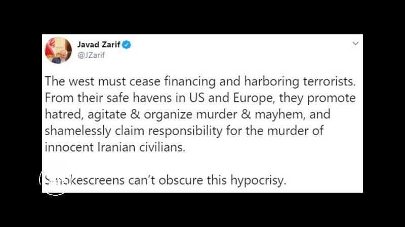 Iranpress: Zarif: West must cease financing, harboring  terrorists