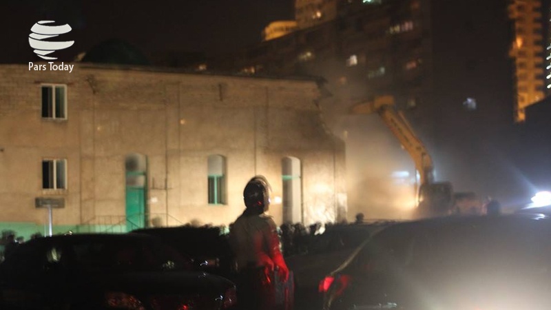 Iranpress: مسجد «حاج جواد» باکو به طور کامل تخریب شد