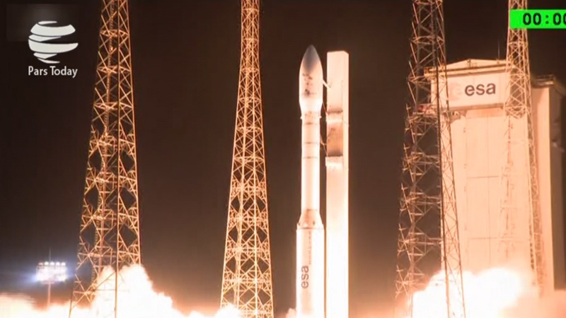 Iranpress: موشک «آریان 5» برای چهارمین بار به فضا پرتاب شد+ ویدئو