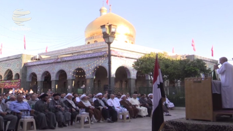 Iranpress: جشن عید غدیر در حرم مطهر حضرت زینب(س)/ ویدئو