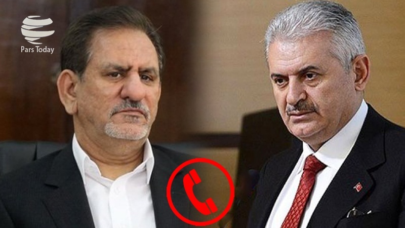 ایران پرس: گفت وگوی تلفنی جهانگیری و نخست وزیر ترکیه