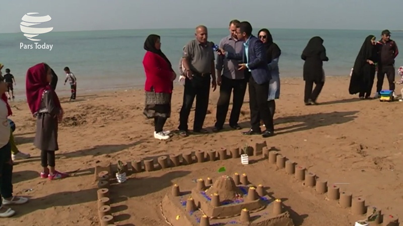 ایران پرس: گزارش: جشنواره مجسمه‌های شنی در ساحل بوشهر