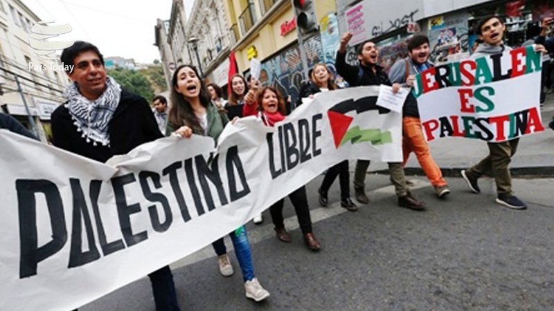 Iranpress: تظاهرات مردم شیلی در حمایت از قدس+ ویدئو