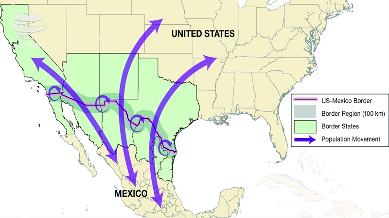 Iranpress: حاکم شدن تدابیر امنیتی در مرز آمریکا و مکزیک