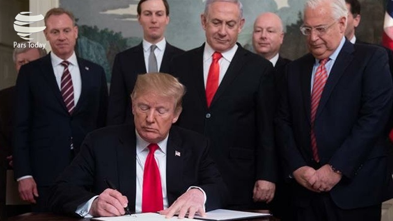 Iranpress: ترامپ و به رسمیت شناختن حاکمیت اسرائیل بر جولان سوریه/ تحلیل