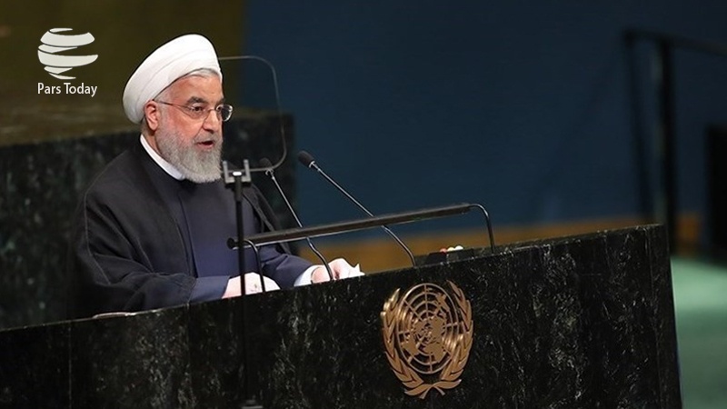 Iranpress: پخش زنده سخنرانی  "روحانی" در مجمع عمومی سازمان ملل از "ایران پرس"