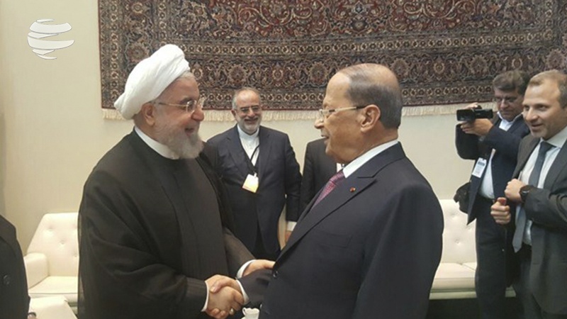 Iranpress: رئیس جمهور لبنان با روحانی دیدار کرد