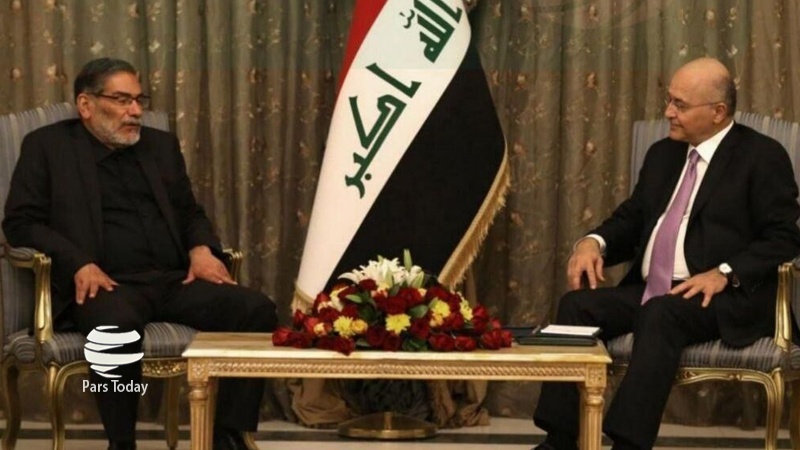Iranpress: شمخانی در دیدار برهم صالح: مردم عراق نیازی به حضور و اعمال نظر بیگانگان ندارند