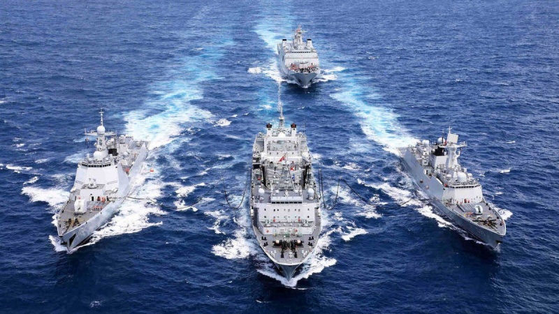 Iranpress: دریای چین جنوبی صحنه رزمایش مشترک ژاپن، آمریکا و استرالیا