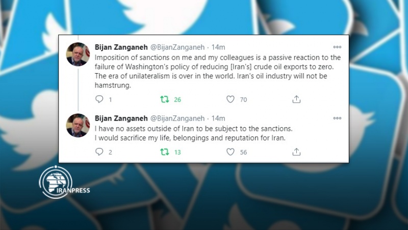 Iranpress: واکنش زنگنه به تحریم آمریکا؛ صنعت نفت ایران از پا نخواهد نشست
