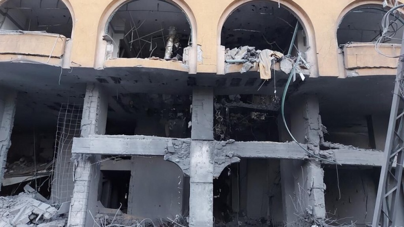 Iranpress: بمباران ساختمان‌های دولتی در غزه توسط جنگنده‌های صهیونیستی+ فیلم 
