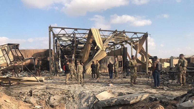 Iranpress: آتش‌سوزی مهیب در پایگاه هوایی آمریکا در عراق