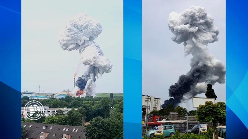 Iranpress: انفجار مهیب در کارخانه مواد شیمیایی در آلمان+ ویدیو