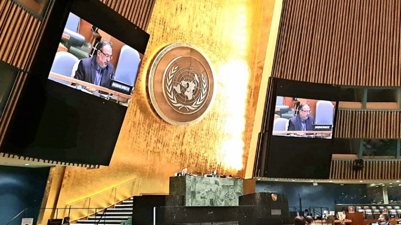 Iranpress: دیپلمات ایرانی در سازمان ملل متحد: یکجانبه گرایی از کرونا خطرناک تر است