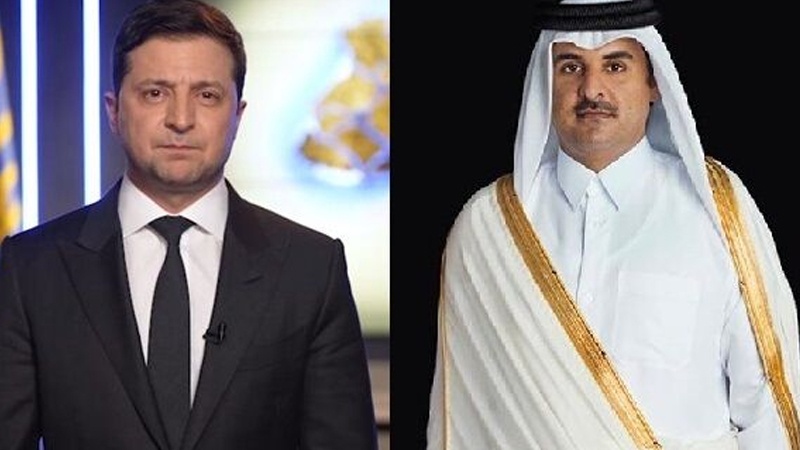 Iranpress: تحولات اوکراین؛ محور گفت وگوی تلفنی امیر قطر با زلنسکی