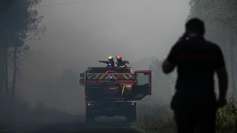 Iranpress: تخلیه شهرهای جنوب فرانسه به دلیل آتش سوزی گسترده جنگل‌ها