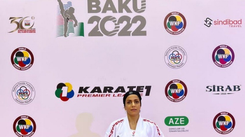 Iranpress: بانوی ورزشکار کشورمان مدال برنز مسابقات کاراته وان باکو ۲۰۲۲ را کسب کرد