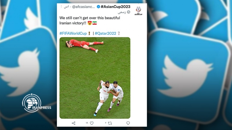 Iranpress: توییت دوباره و جالب AFC درباره برد ایران مقابل ولز 