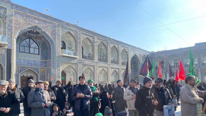 Iranpress: حضور هيئت هاي عزاداري عراقي در مشهد مقدس