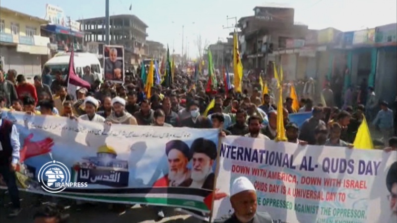 Iranpress: راهپیمایی روز جهانی قدس در منطقه کشمیر تحت کنترل هند