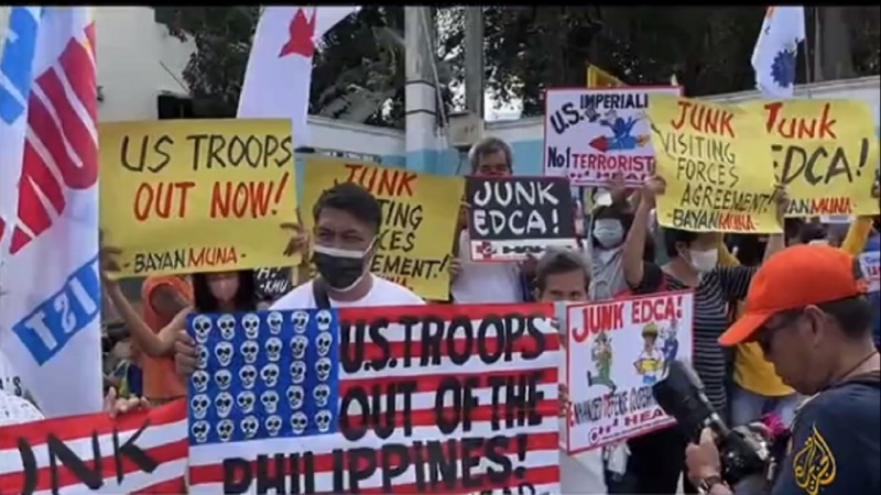 Iranpress: بررسی علل مخالفت مردم مانیل با برگزاری رزمایش مشترک آمریکا و فیلیپین
