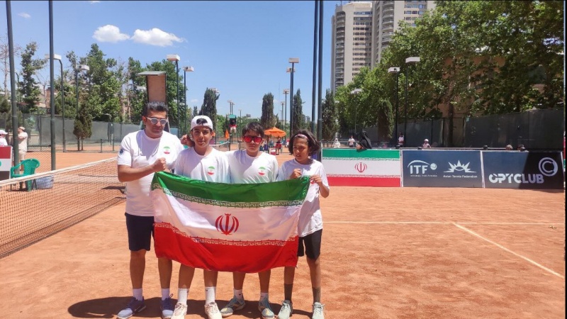 Iranpress: درخشش نمایندگان ایران در مسابقات تنیس غرب آسیا