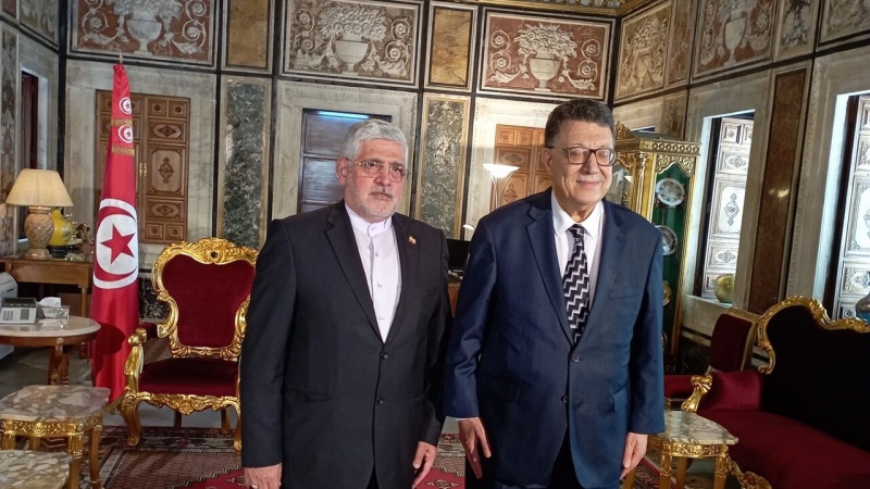 Iranpress: رئیس مجلس تونس: از موضع انقلابی ایران در مساله ‏فلسطین قدردانی می‌کنیم