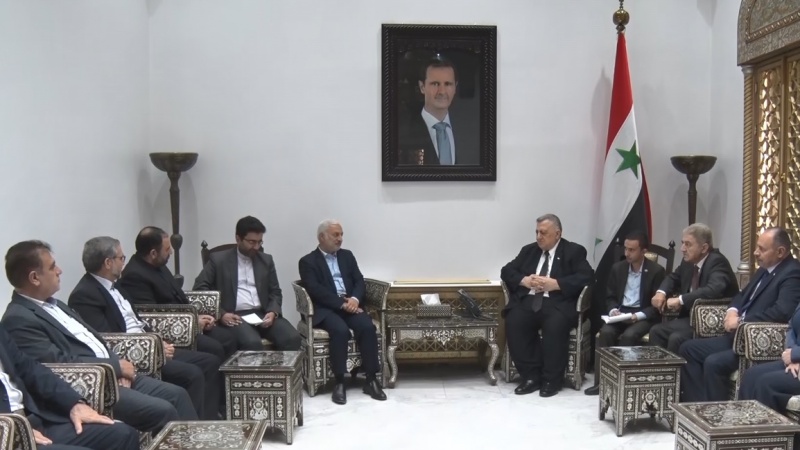 Iranpress: دیدار هیات پارلمانی ایران با رئیس مجلس سوریه